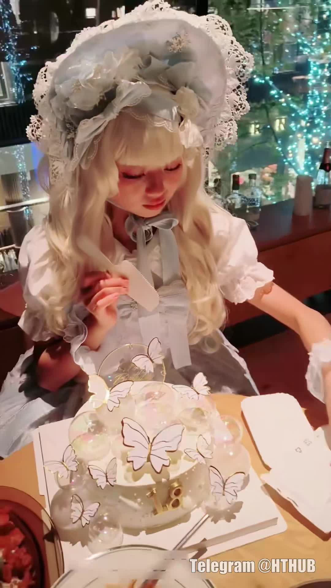 #福利姬 轻花嫁日系可爱Lolita合法萝莉 白丝LO娘主动上位