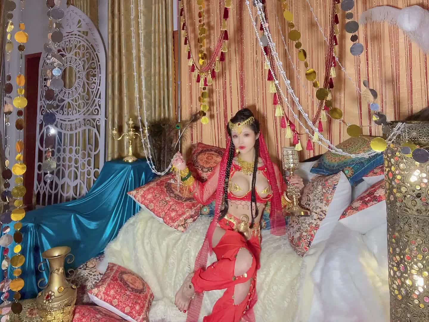 #钛合金TiTi 高端大尺度私拍流出 塞上红鸾异域风情 性感骚丁嫩穴